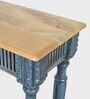 Amara Wooden Console Table In Blue Colour
