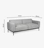 Amari 3 Seater Sofa In Grey Colour