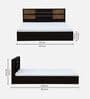 Amari Queen Size Bed In Wenge Finish