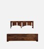 Amarillo Sheesham Wood King Size Bed In Scratch Resistant Provincial Teak Finish With Box Storage