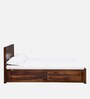 Amarillo Sheesham Wood King Size Bed In Scratch Resistant Provincial Teak Finish With Box Storage