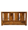 Amarillo Sheesham Wood King Size Bed With Box Storage In Rustic Teak Finish