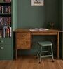 Amayah Wooden  Office Working Desk In Light Honey Finish