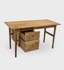 Amayah Wooden  Office Working Desk In Light Honey Finish