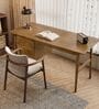 Amayah Wooden  Office Working Desk In Light Honey Finish