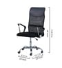 Amaze Breathable Mesh Medium Back Ergonomic Chair In Black Colour