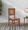 Amaze Solid Wood Dining Chair In Teak Finish Set Of 2