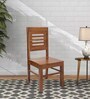 Amaze Dining Chair Solid Wood Dining Chair In Teak Finish (Set Of 4)