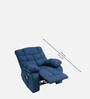 Amaze Jordan Fabric Manual 1 Seater Recliner in Blue Colour