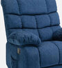 Amaze Jordan Fabric Manual 1 Seater Recliner in Blue Colour