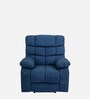 Amaze Jordan Fabric Manual 1 Seater Recliner in Blue Colour