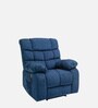 Amaze Jordan Fabric Manual 1 Seater Recliner in Blue Colour