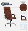 Amaze Leatherette Executive Chair In Tan Colour
