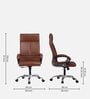 Amaze Leatherette Executive Chair In Tan Colour