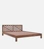 Amaze Sheesham Wood King Size Bed in Teak Finish