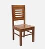 Amaze Solid Wood Dining Chair In Teak Finish Set Of 2
