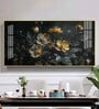 Amazing Flower Blooming Glass Finish Horizontal Wall Art