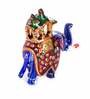 Ambabari Elephant Meenakari Metal Animal Figurine