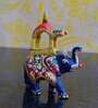 Ambabari Elephant Meenakari Metal Animal Figurine