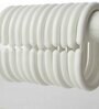 Cream PVC Solid 7ft Blackout Eyelet Shower Curtain