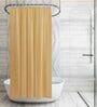 Beige PVC Solid 7ft Blackout Eyelet Shower Curtain