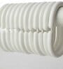 Beige PVC Solid 7ft Blackout Eyelet Shower Curtain