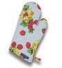 Blue Cotton  Floral Heat Resistant Oven Gloves