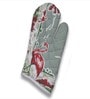 Grey Cotton Heat Resistant Oven Gloves