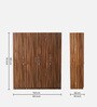 Amber 4 Door Wardrobe in Walnut Finish Amber 4 Door Wardrobe in Walnut Finish