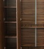Amber 4 Door Wardrobe in Walnut Finish Amber 4 Door Wardrobe in Walnut Finish