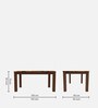 Amber 6 Seater Dining Table in Cappuccino Colour