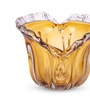 Amber Bloom Glass Vase