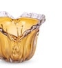 Amber Bloom Glass Vase