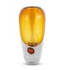 Amber Cased Luxe Glass Vase