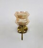 Amber Damru Glass Wall Sconce