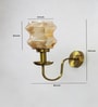 Amber Damru Glass Wall Sconce