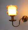 Amber Damru Glass Wall Sconce
