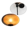 Amber Diamond Glass Black Wall Sconce