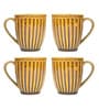 Amber Dunes Coffee Mug Set of 4 (350 ML Each) Microwave Safe Coffee Mug