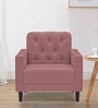 ARRA Amber Fabric 1 Seater Sofa in Rust Colour