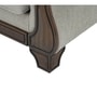 Amber Fabric 3 Seater Sofa In Grey Color