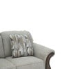 Amber Fabric 3 Seater Sofa In Grey Color