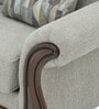 Amber Fabric 3 Seater Sofa In Grey Color