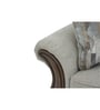 Amber Fabric 3 Seater Sofa In Grey Color
