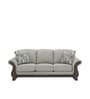 Amber Fabric 3 Seater Sofa In Grey Color