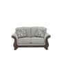 Amber Fabric 2 Seater Sofa In Grey Color