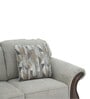 Amber Fabric 2 Seater Sofa In Grey Color