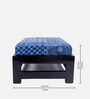 Amber Foot Stool In Indigo Colour