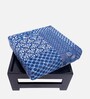 Amber Foot Stool In Indigo Colour