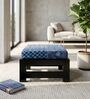 Amber Foot Stool In Indigo Colour